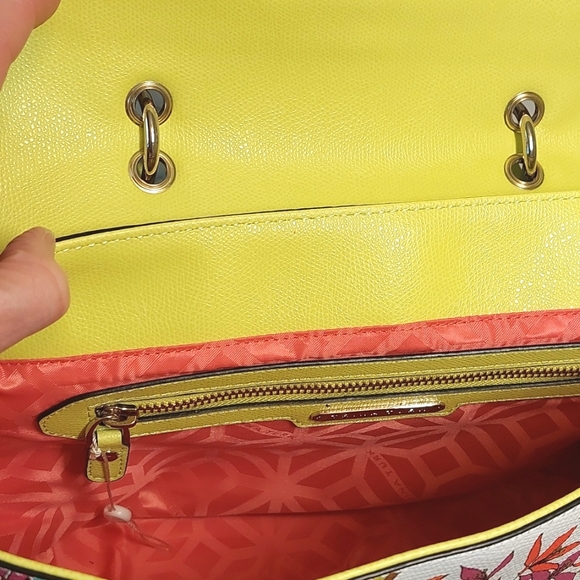 NWOT Trina Turk vegan leather butterfly and floral print handbag - Picture 9 of 12